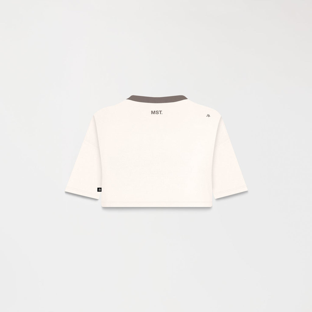 MED CROP TOP WOMEN WHITE ASPARAGUS