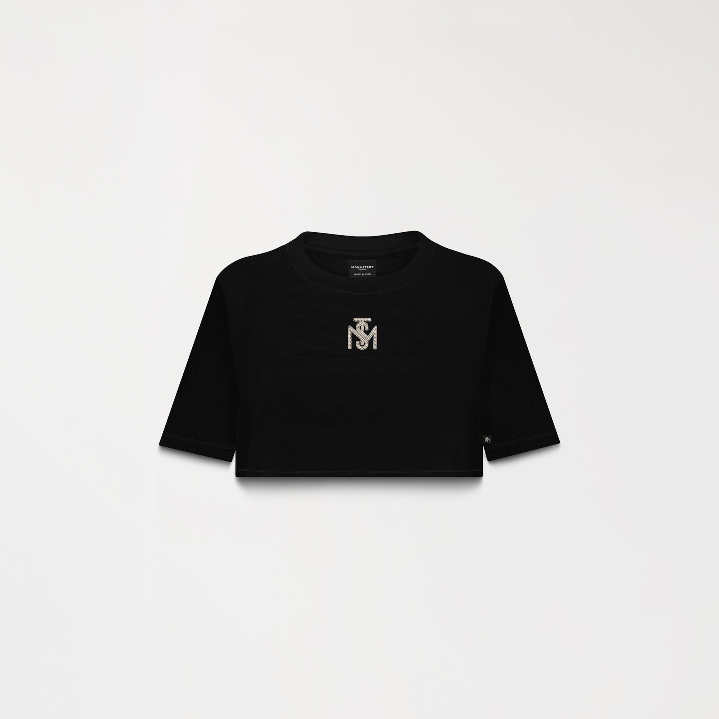 OLWYN CROP TOP WOMEN BLACK METEORITE L/G