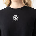 OLWYN CROP TOP WOMEN BLACK METEORITE L/G