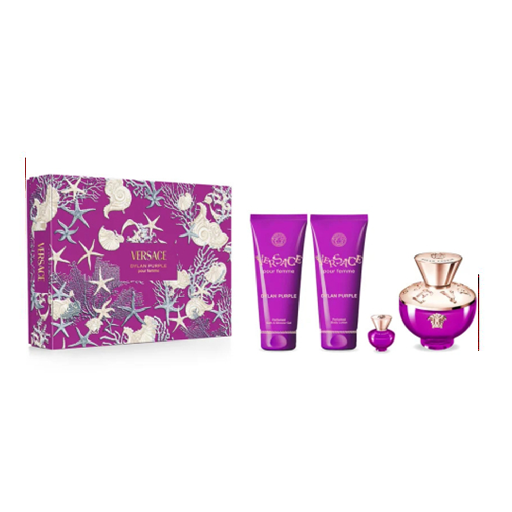 VERSACE SET DYLAN PURPLE 4PZ