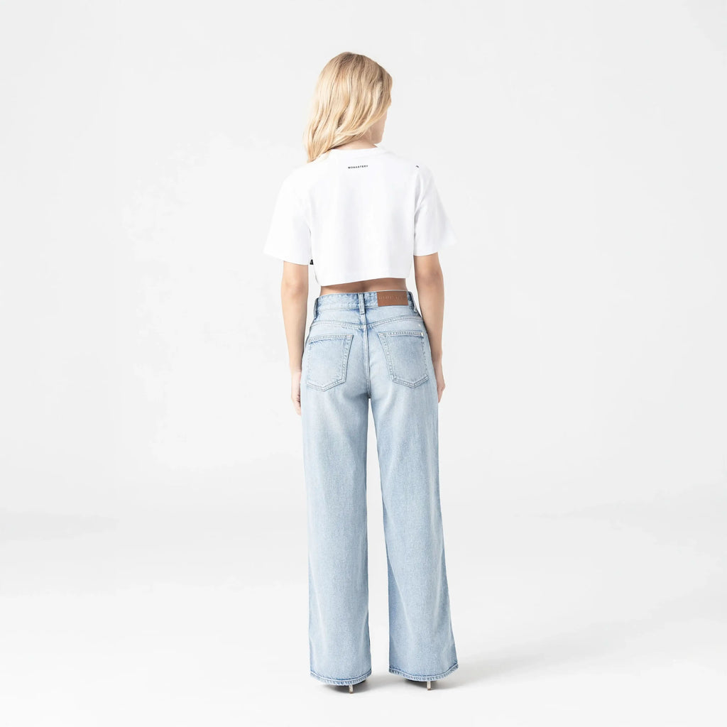 KISWA CROP TOP WOMEN LUCENT WHITE L/G