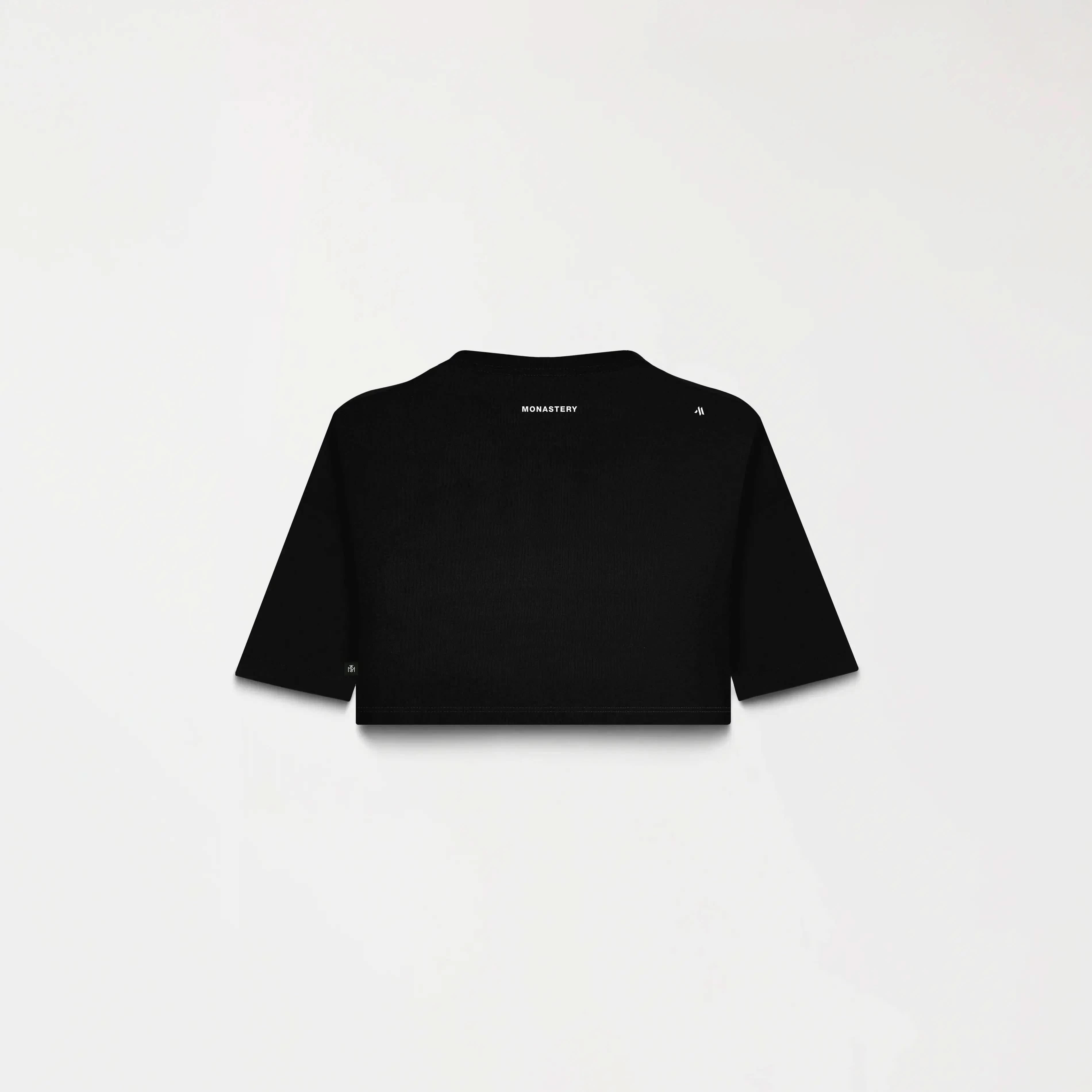 KISWA CROP TOP WOMEN BLACK METEORITE L/G
