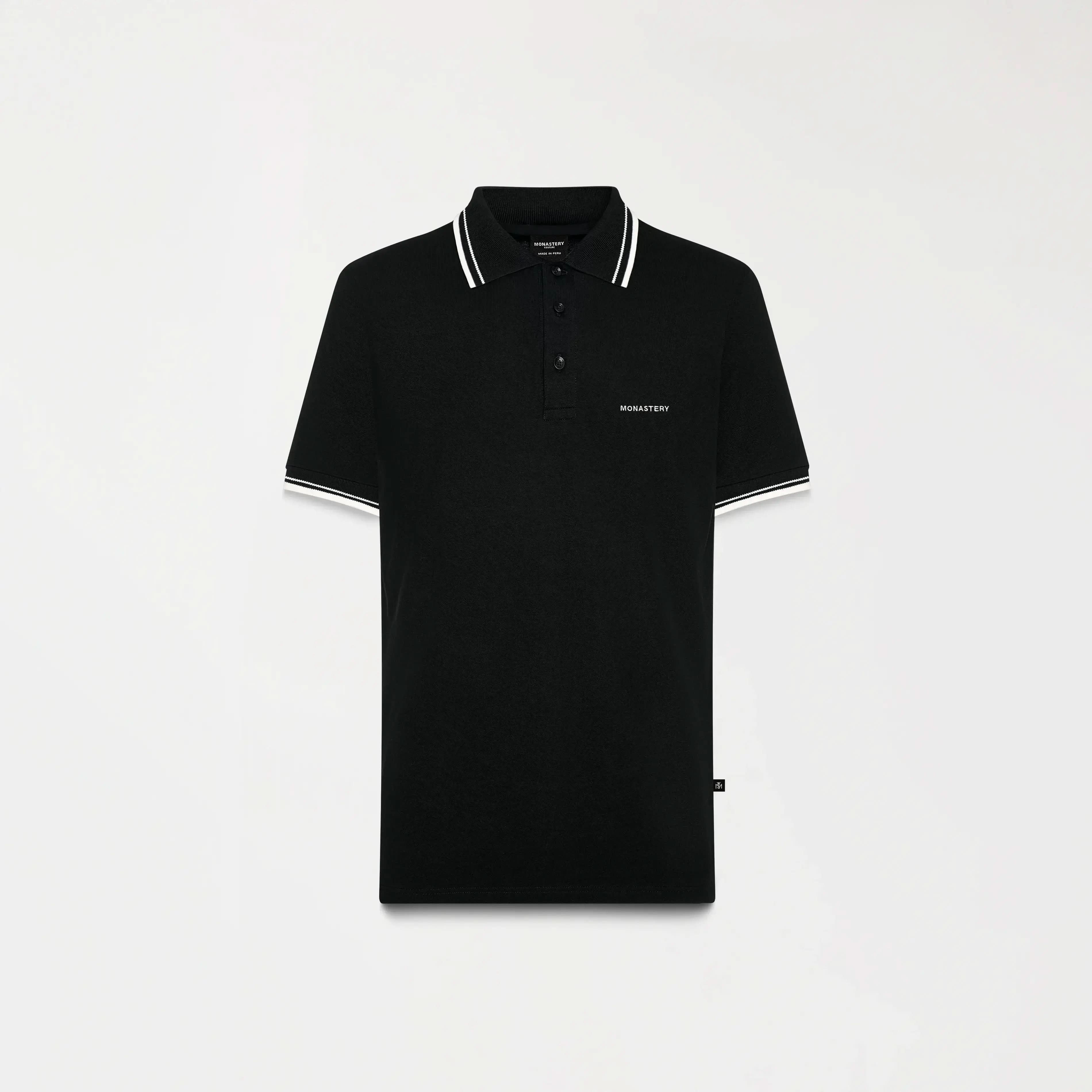 LAVENT POLO SHIRT MEN BLACK METEORITE