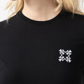ADHRA T-SHIRT WOMEN BLACK METEORITE