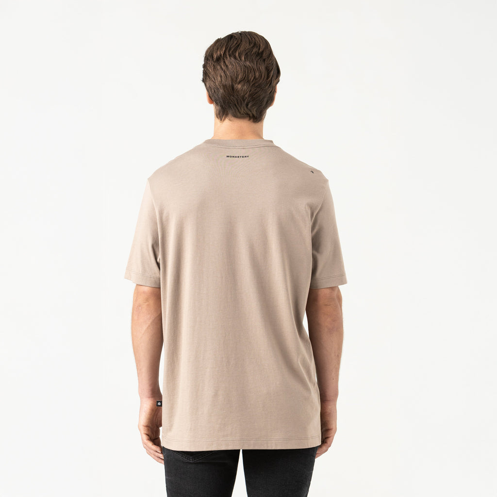 SMOKE T-SHIRT MEN TAUPE GRAY