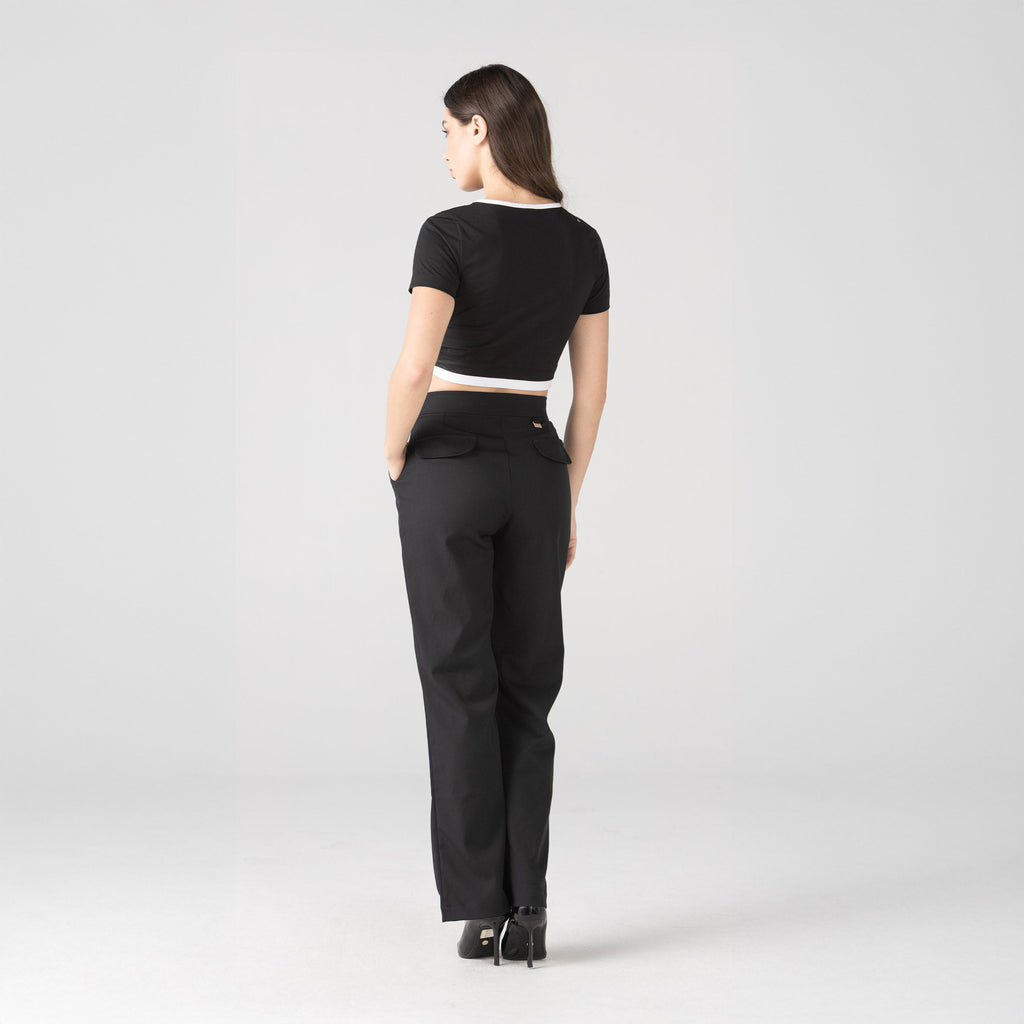 AITANA CROP TOP WOMEN BLACK
