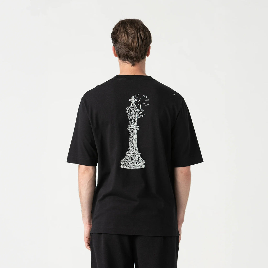 CARLIER T-SHIRT OVERSIZED MEN BLACK