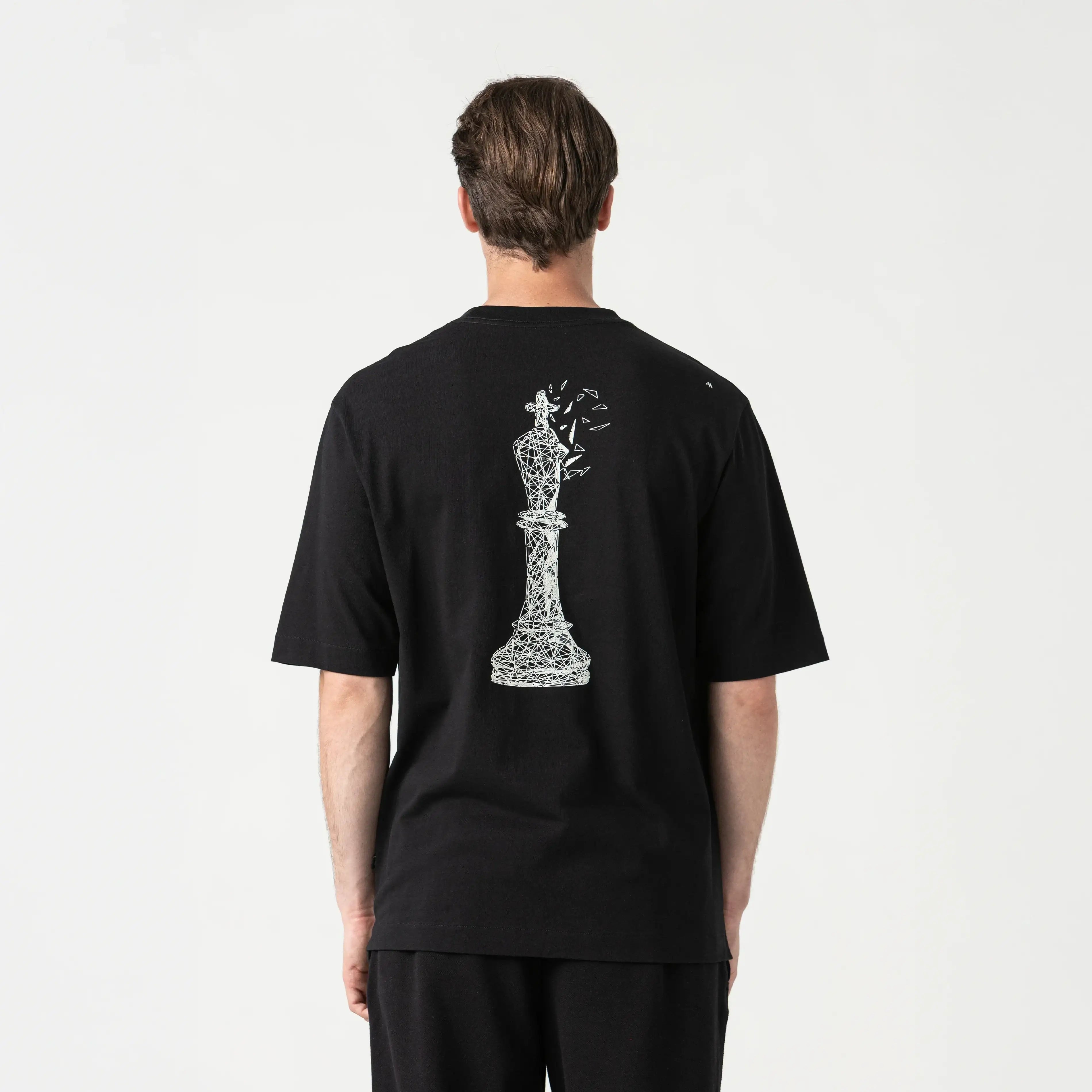 CARLIER T-SHIRT OVERSIZED MEN BLACK
