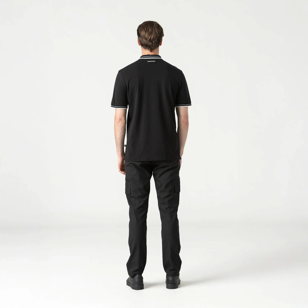 LAVENT POLO SHIRT MEN BLACK METEORITE