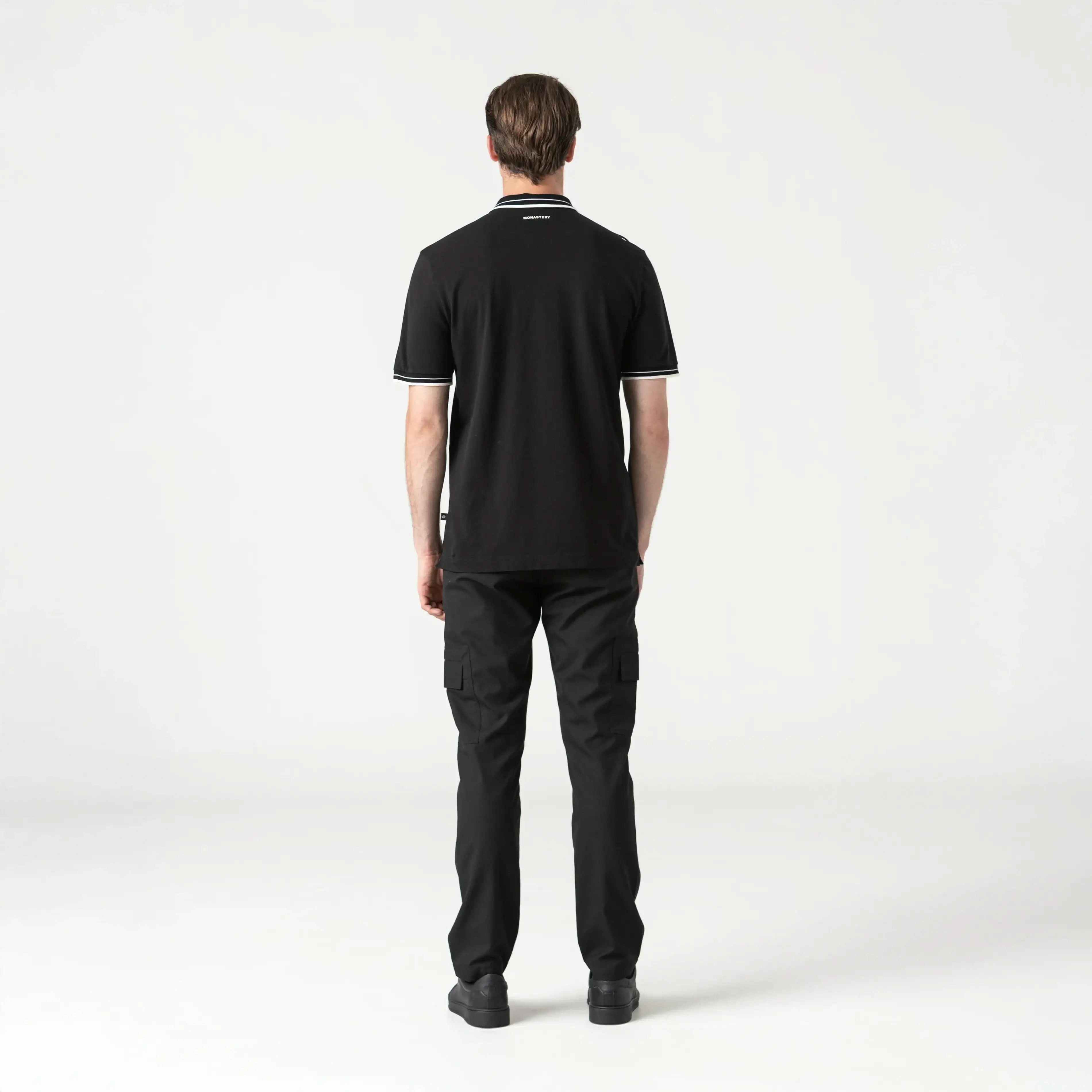 LAVENT POLO SHIRT MEN BLACK METEORITE