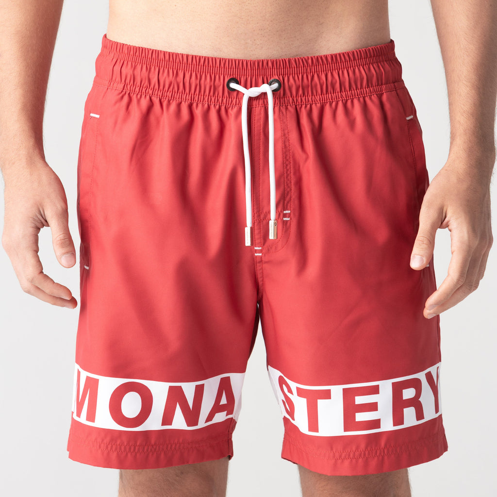 RANGE SWIM SHORT MEN RED