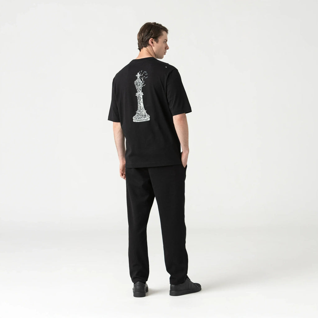 CARLIER T-SHIRT OVERSIZED MEN BLACK