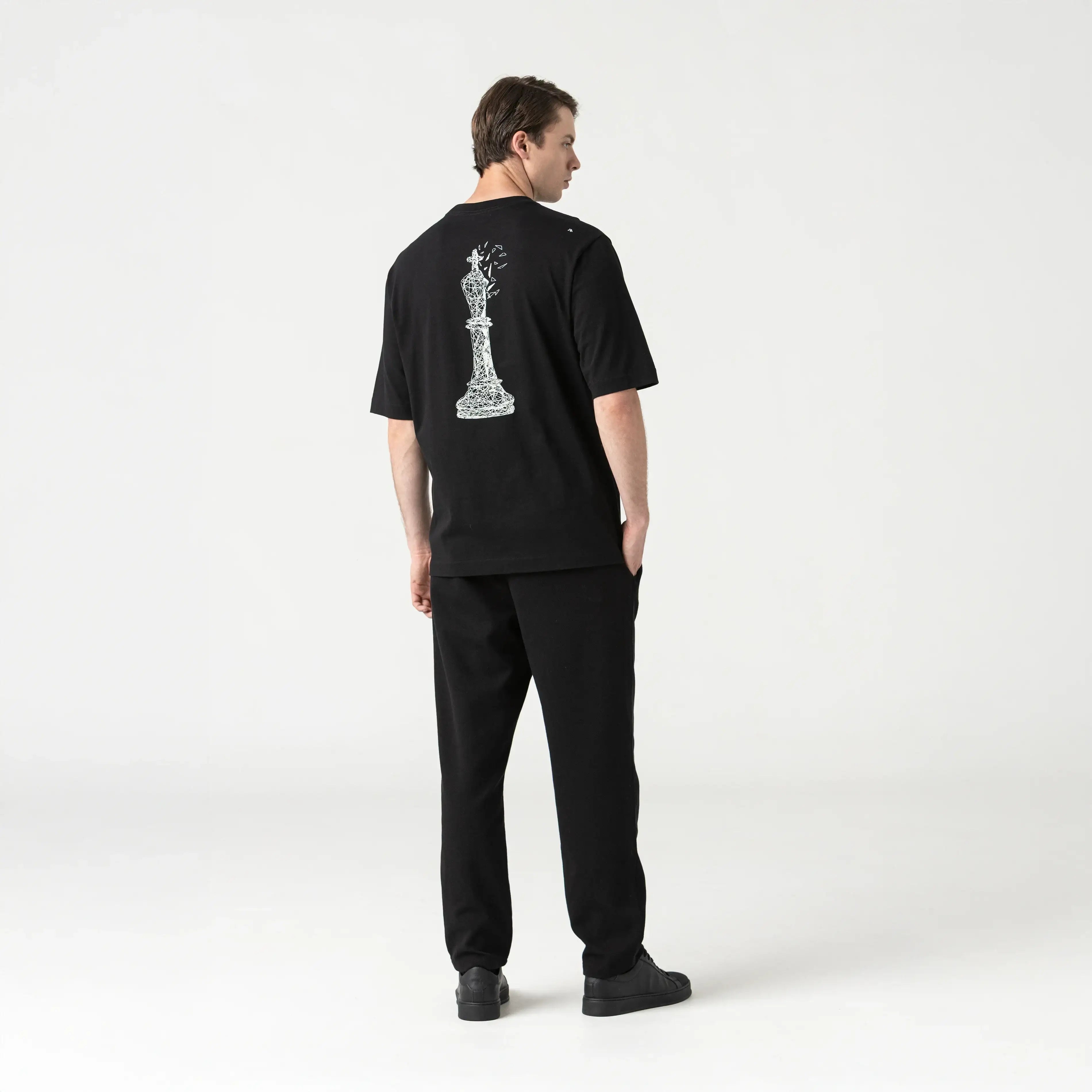 CARLIER T-SHIRT OVERSIZED MEN BLACK