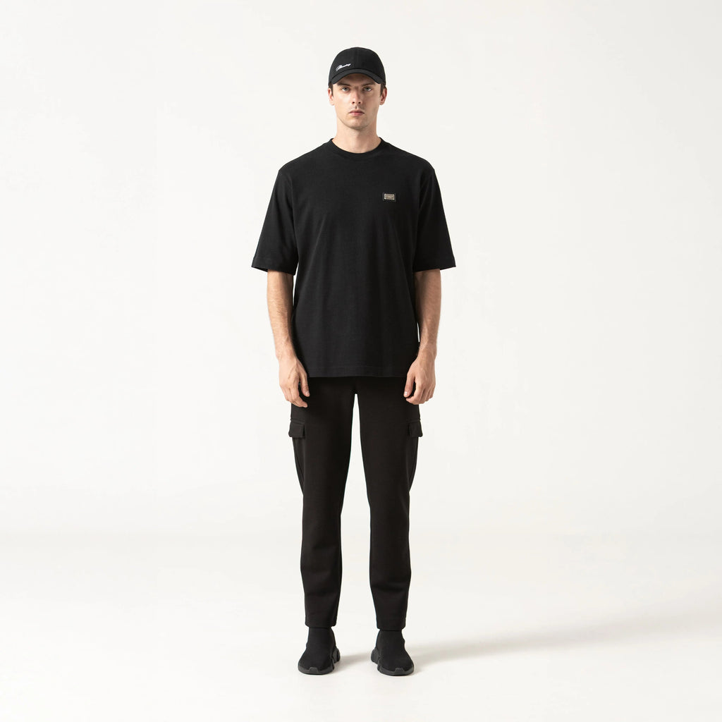 OLDINGHAM T-SHIRT OVERSIZED MEN BLACK