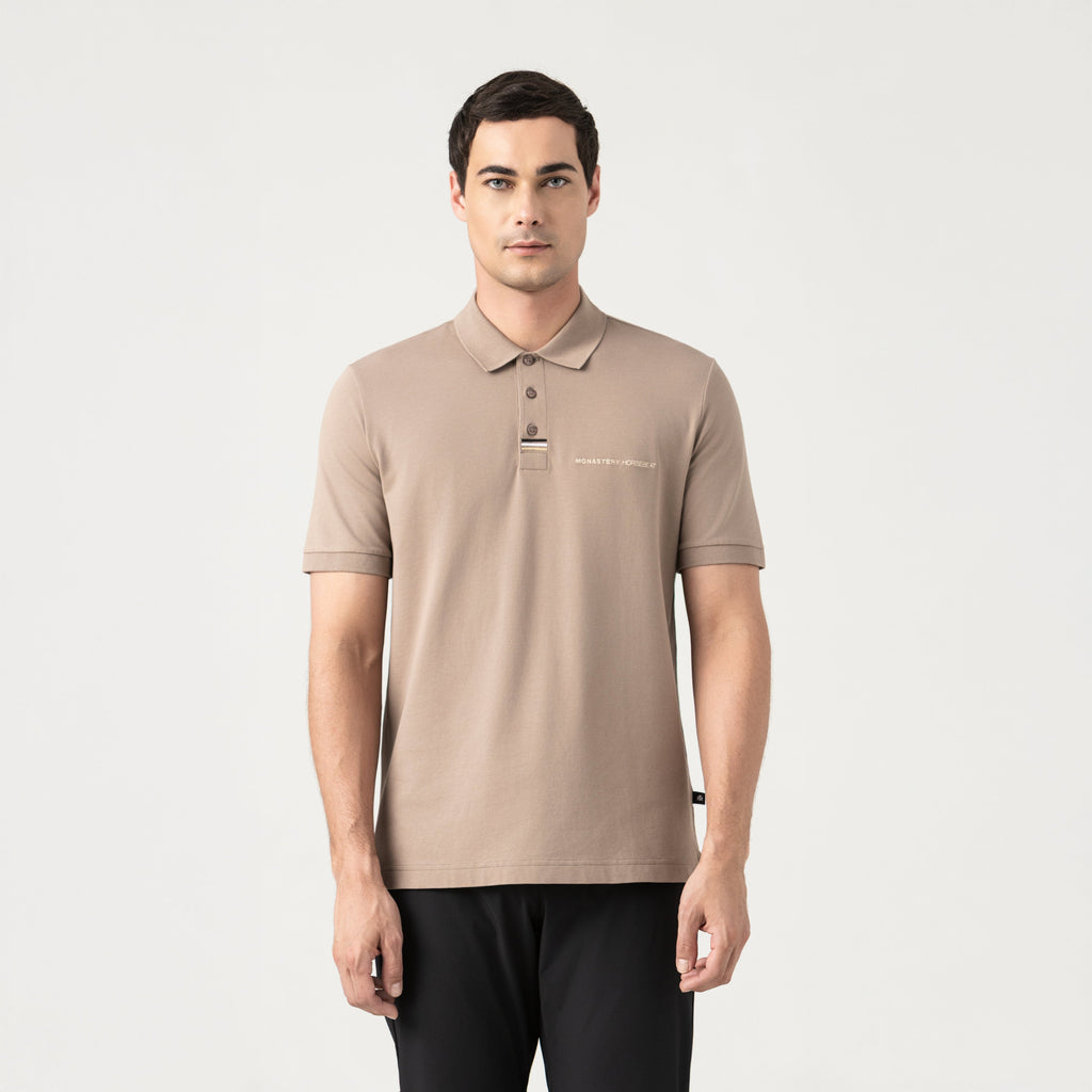 AKHAL POLO MEN TAUPE GRAY
