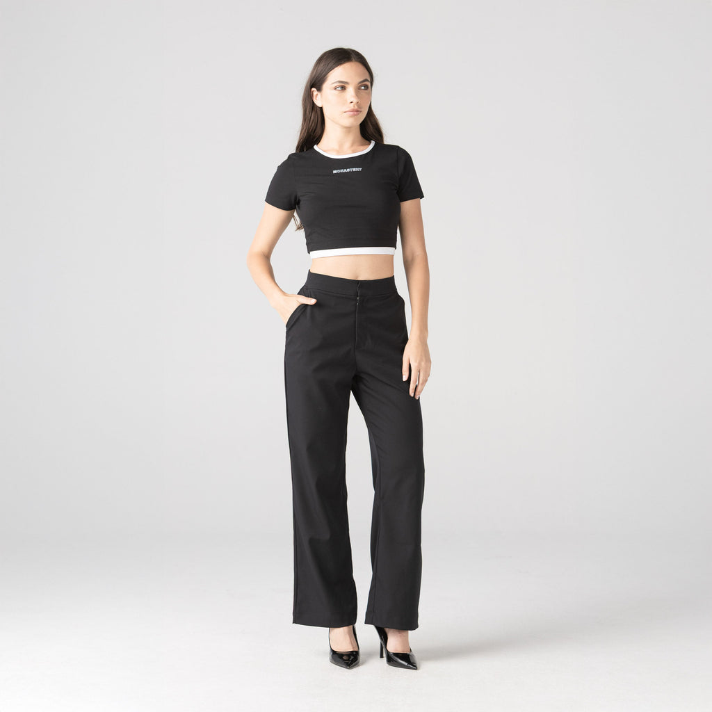 AITANA CROP TOP WOMEN BLACK