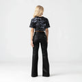 BRYNN CROP TOP WOMEN BLACK METEORITE L/G