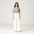 BRITANIA CROP TOP WOMEN TAUPE GRAY