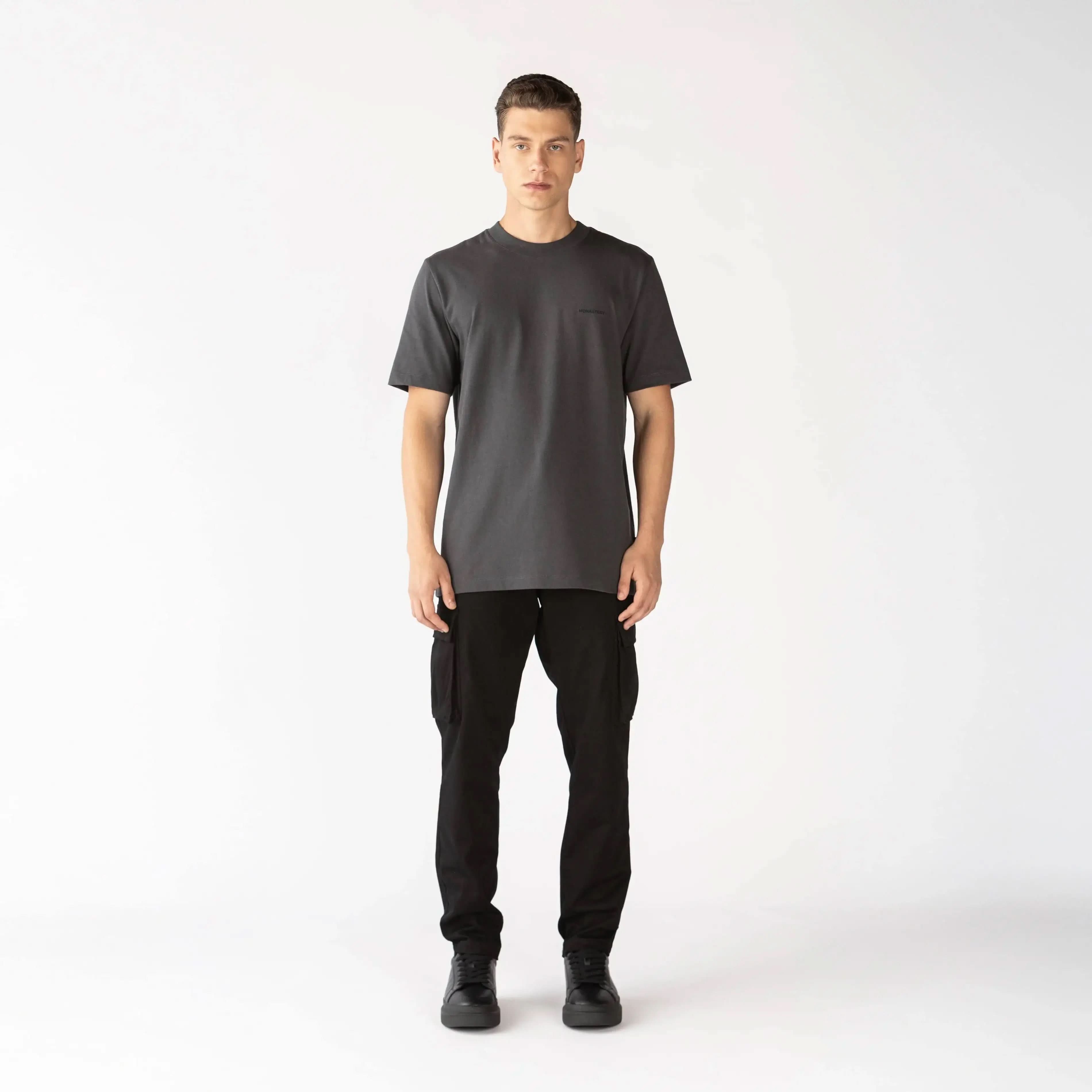 GREENHILL T-SHIRT MEN BLACK OYSTER - Monastery