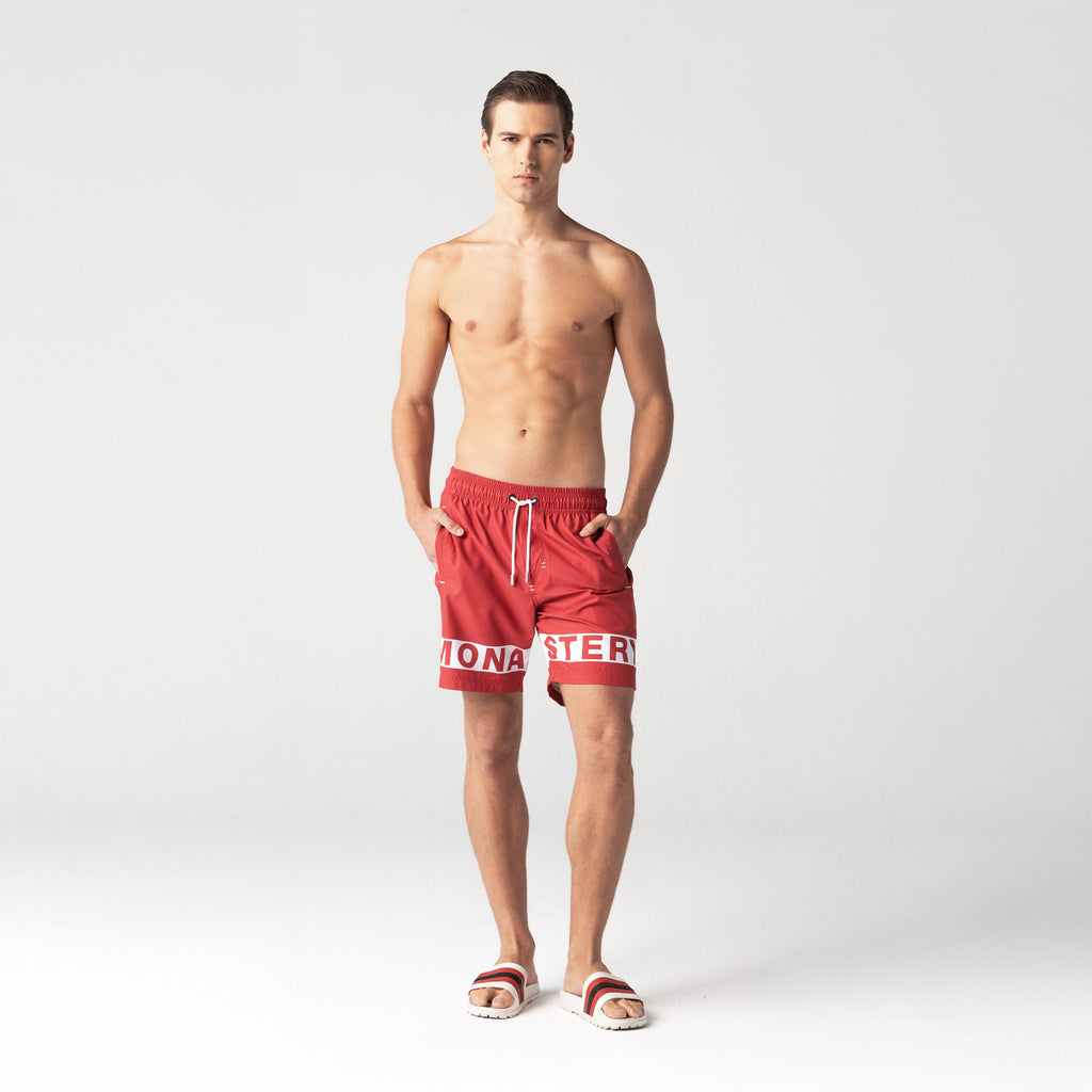 RANGE SWIM SHORT MEN RED