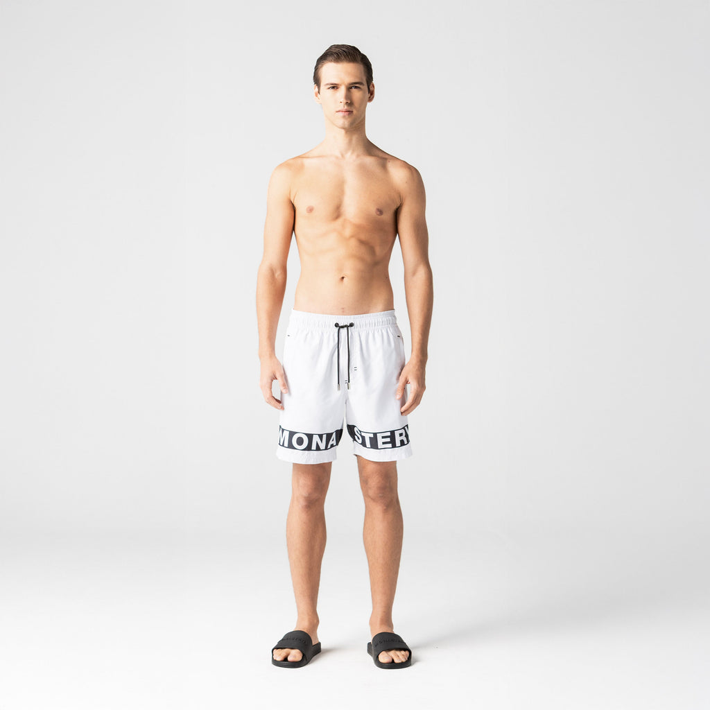 RANGE SWIM SHORT MEN WHITE