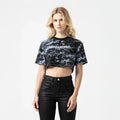 BRYNN CROP TOP WOMEN BLACK METEORITE L/G