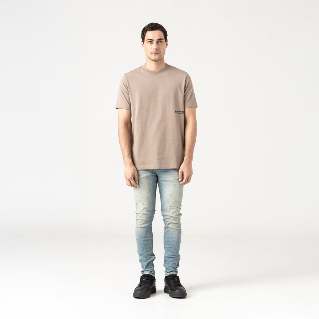 APPLEJACK T-SHIRT MEN TAUPE GRAY