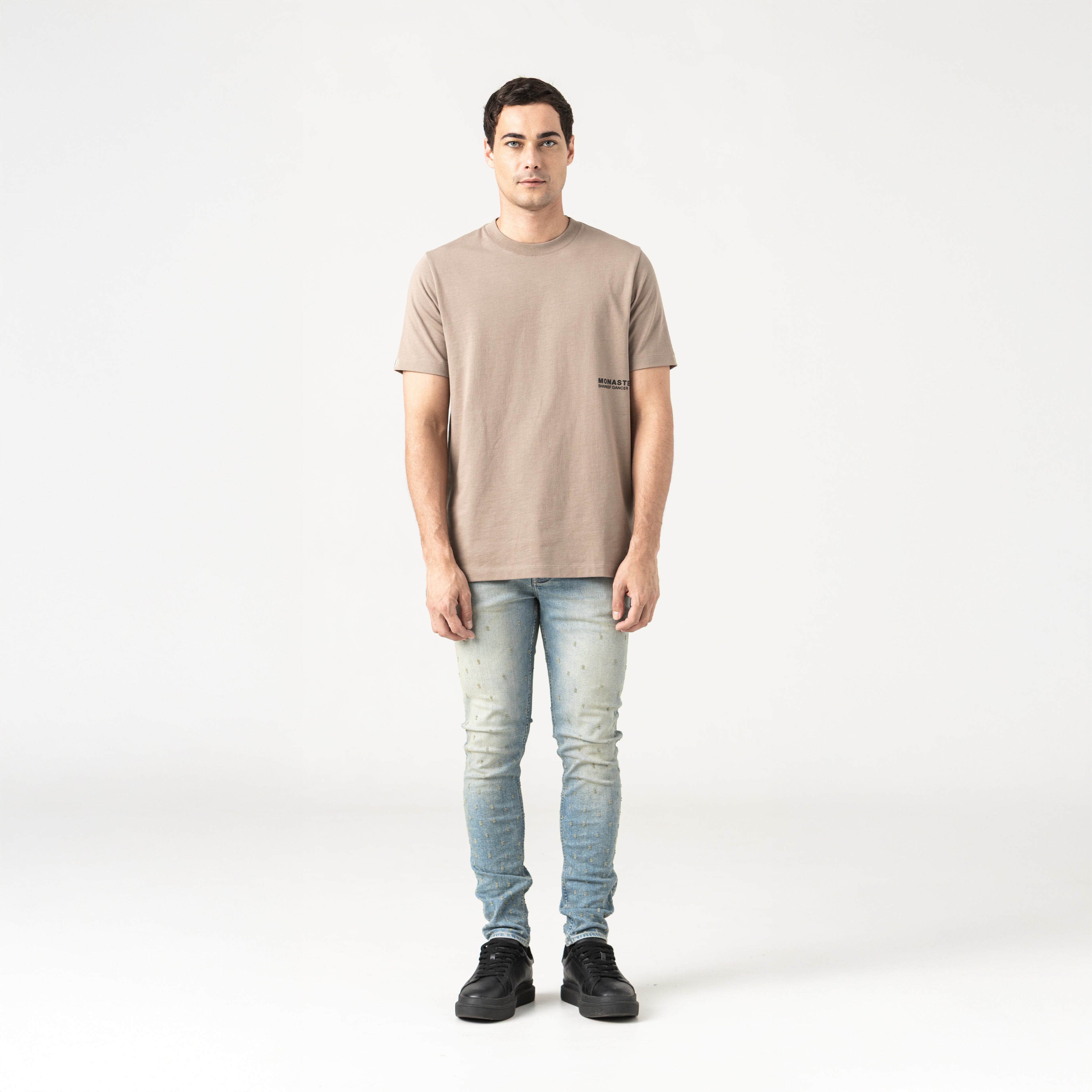 APPLEJACK T-SHIRT MEN TAUPE GRAY