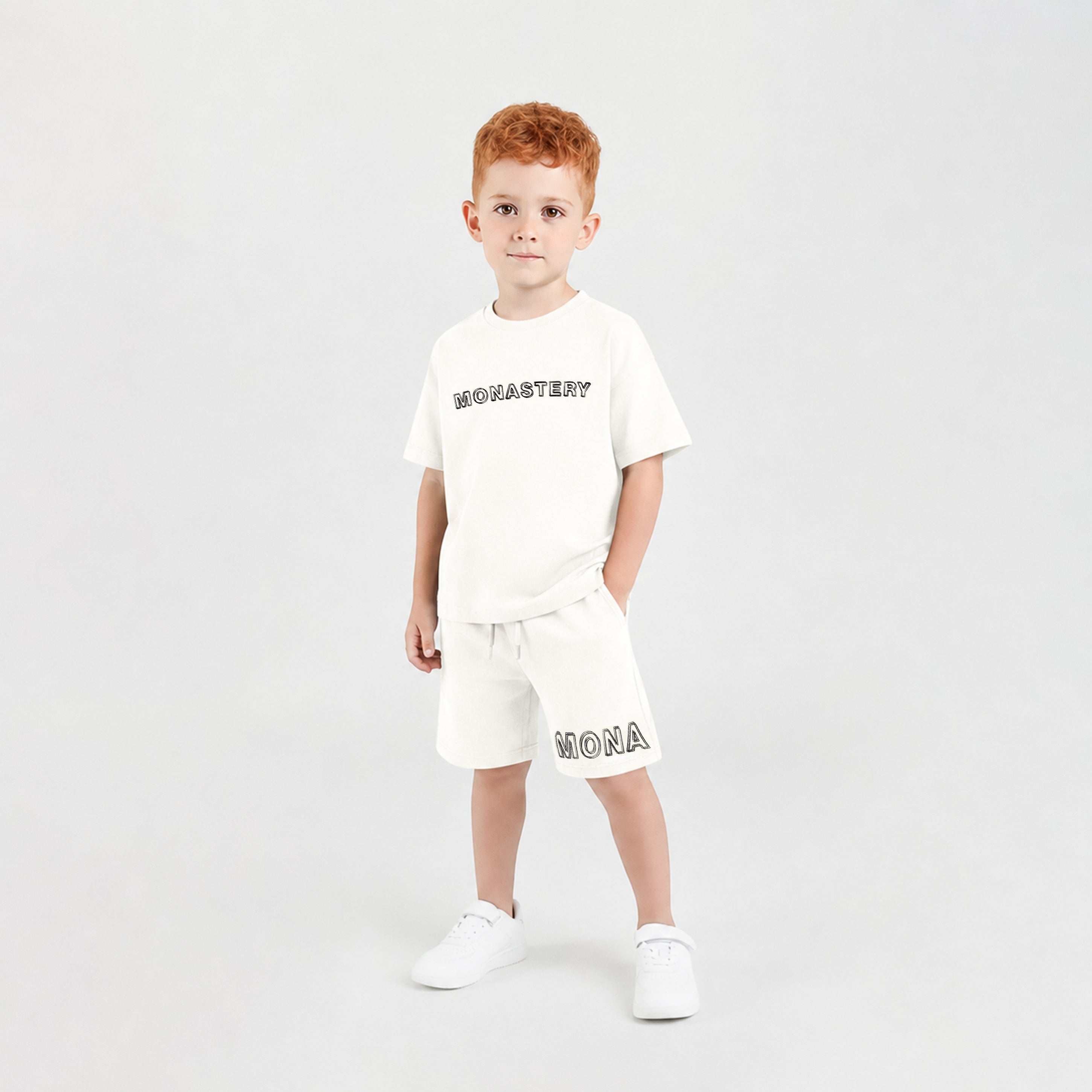 LEGATUS T-SHIRT OVERSIZED KIDS EGRET