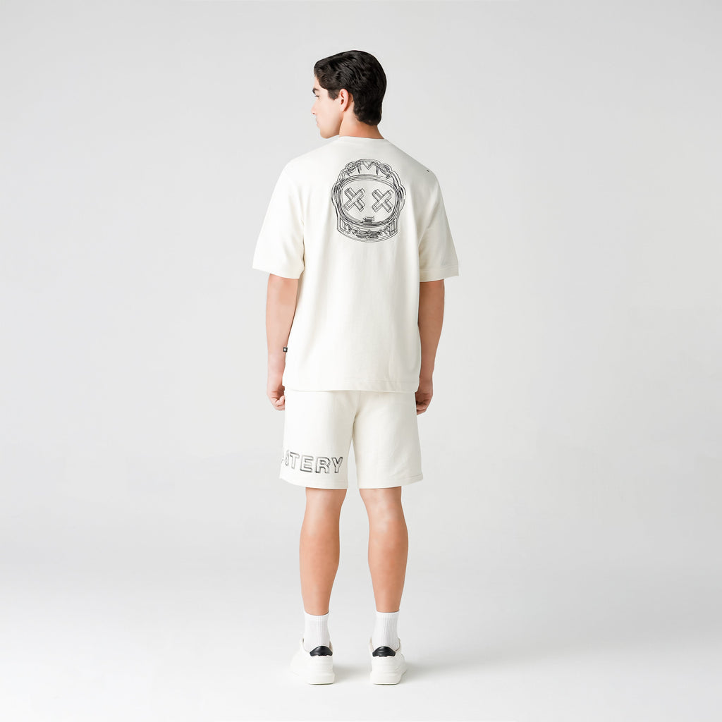 LEGATUS T-SHIRT OVERSIZED MEN EGRET