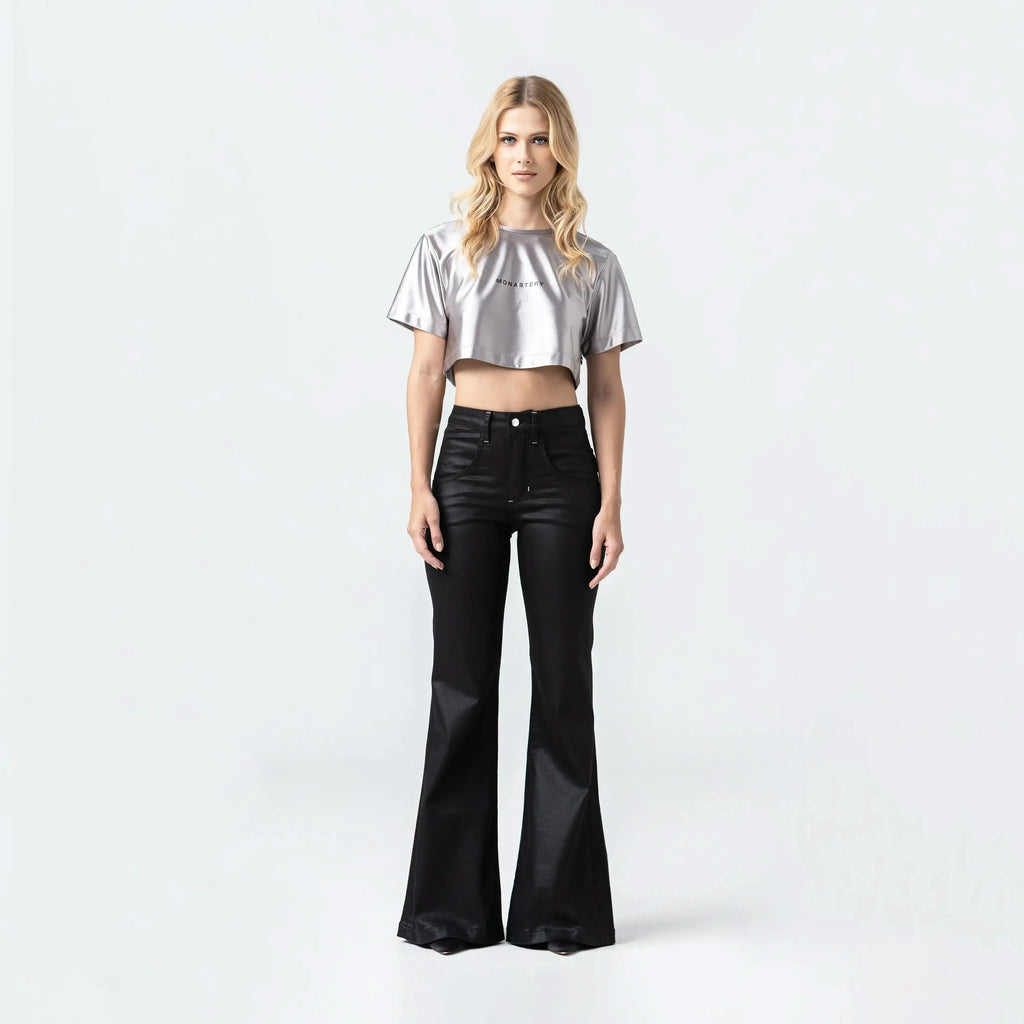 LENA CROP TOP WOMEN SILVER