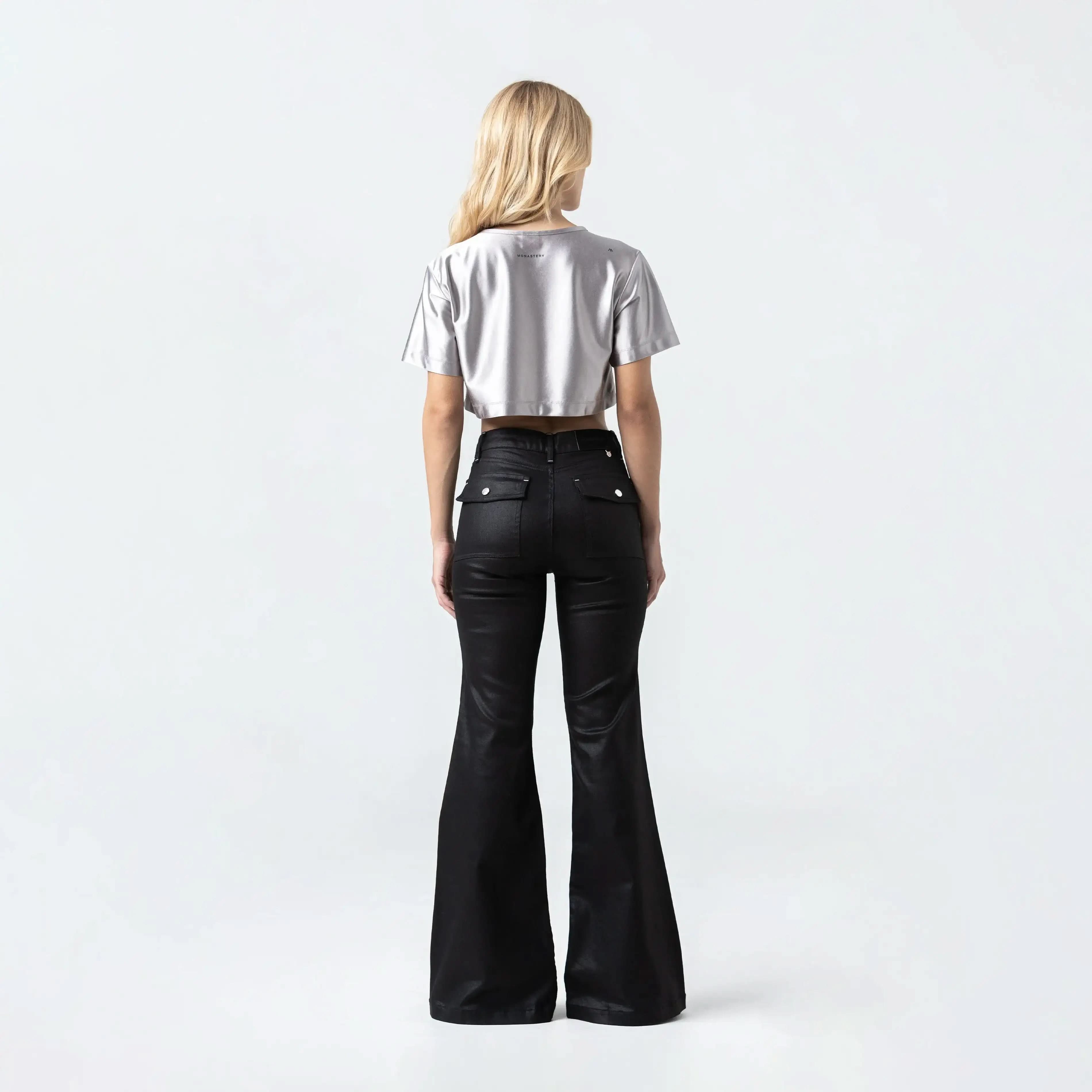 LENA CROP TOP WOMEN SILVER