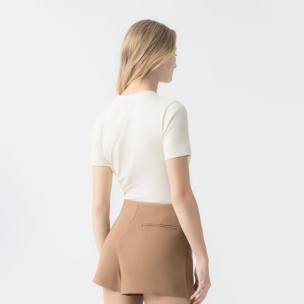 LIANE T-SHIRT WOMEN WHITE ASPARAGUS