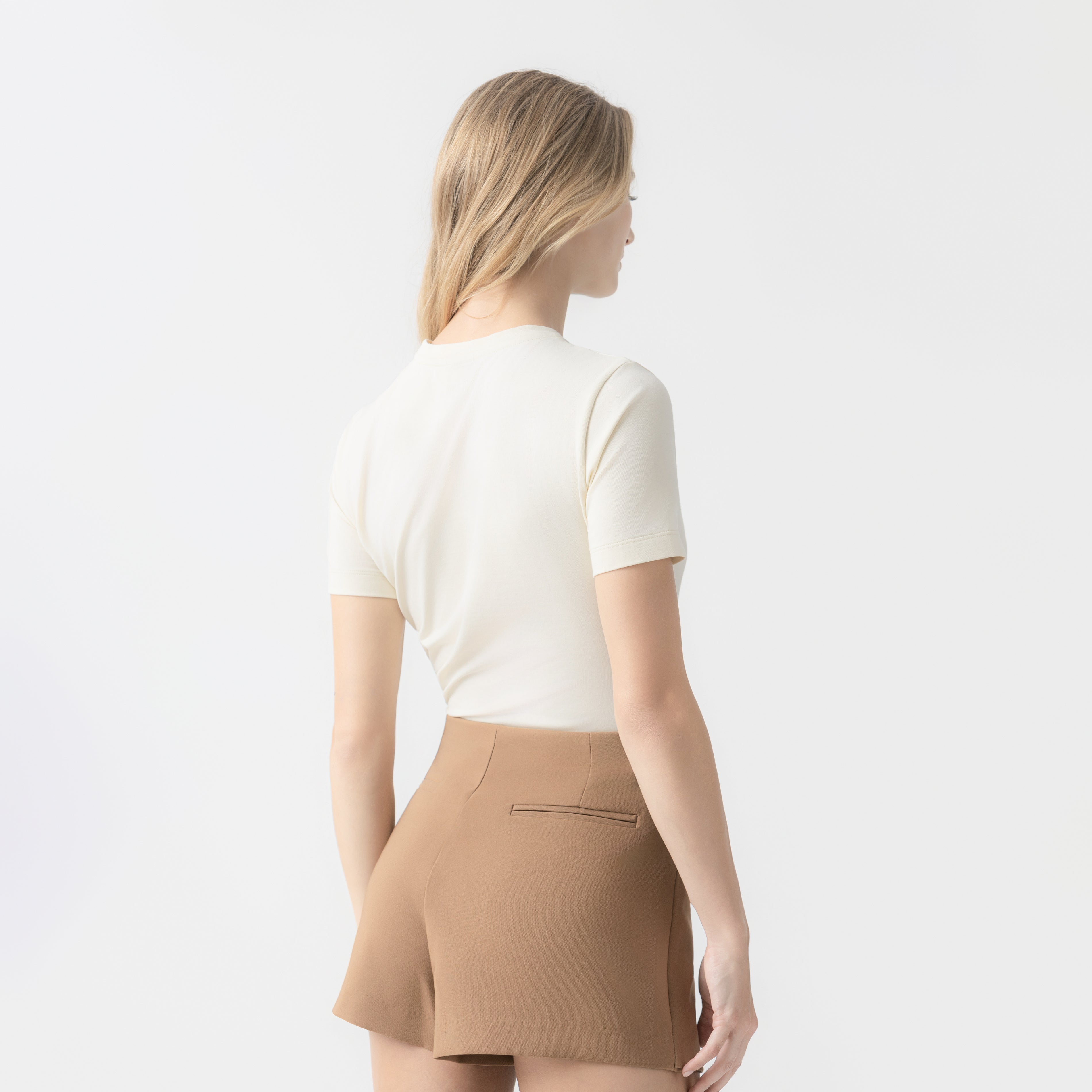 LIANE T-SHIRT WOMEN WHITE ASPARAGUS