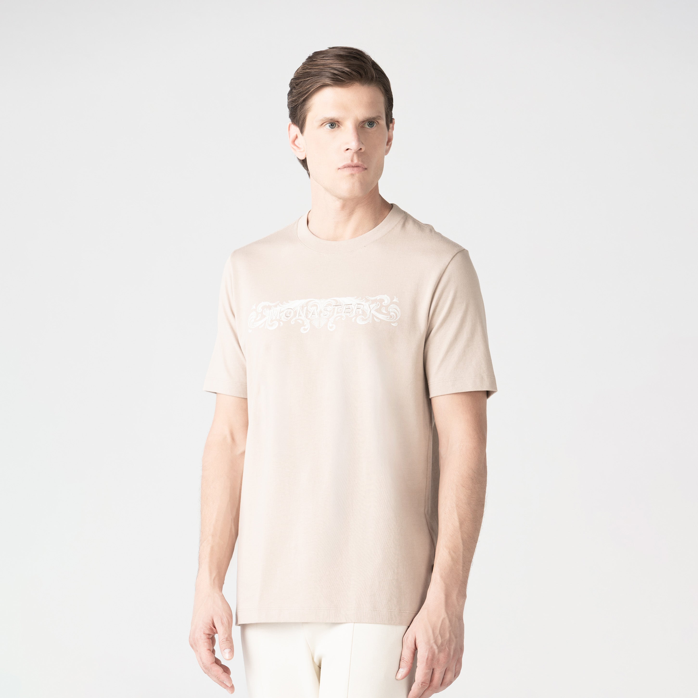 LUXX T-SHIRT MEN SIMPLY TAUPE
