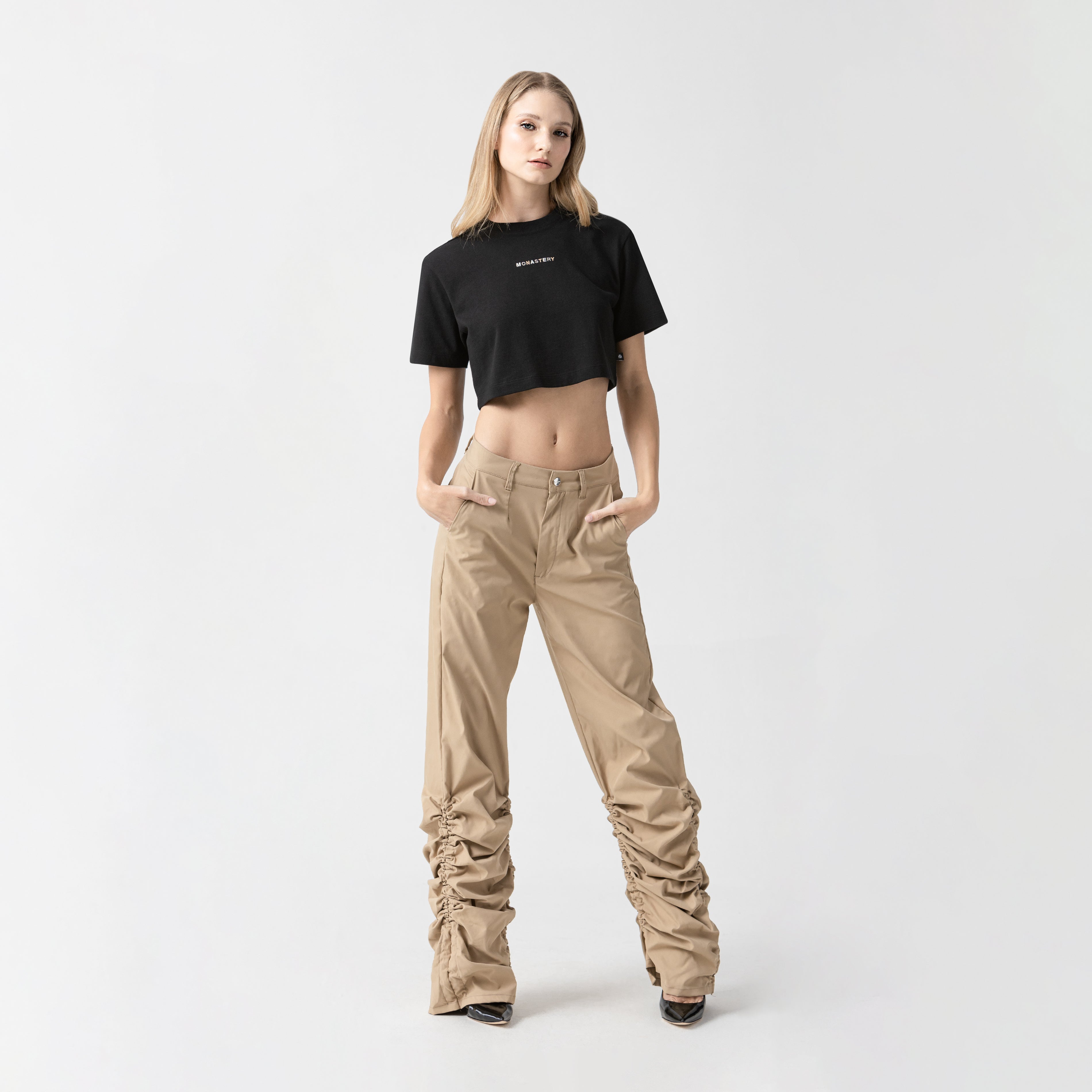 MED CROP TOP WOMEN BLACK