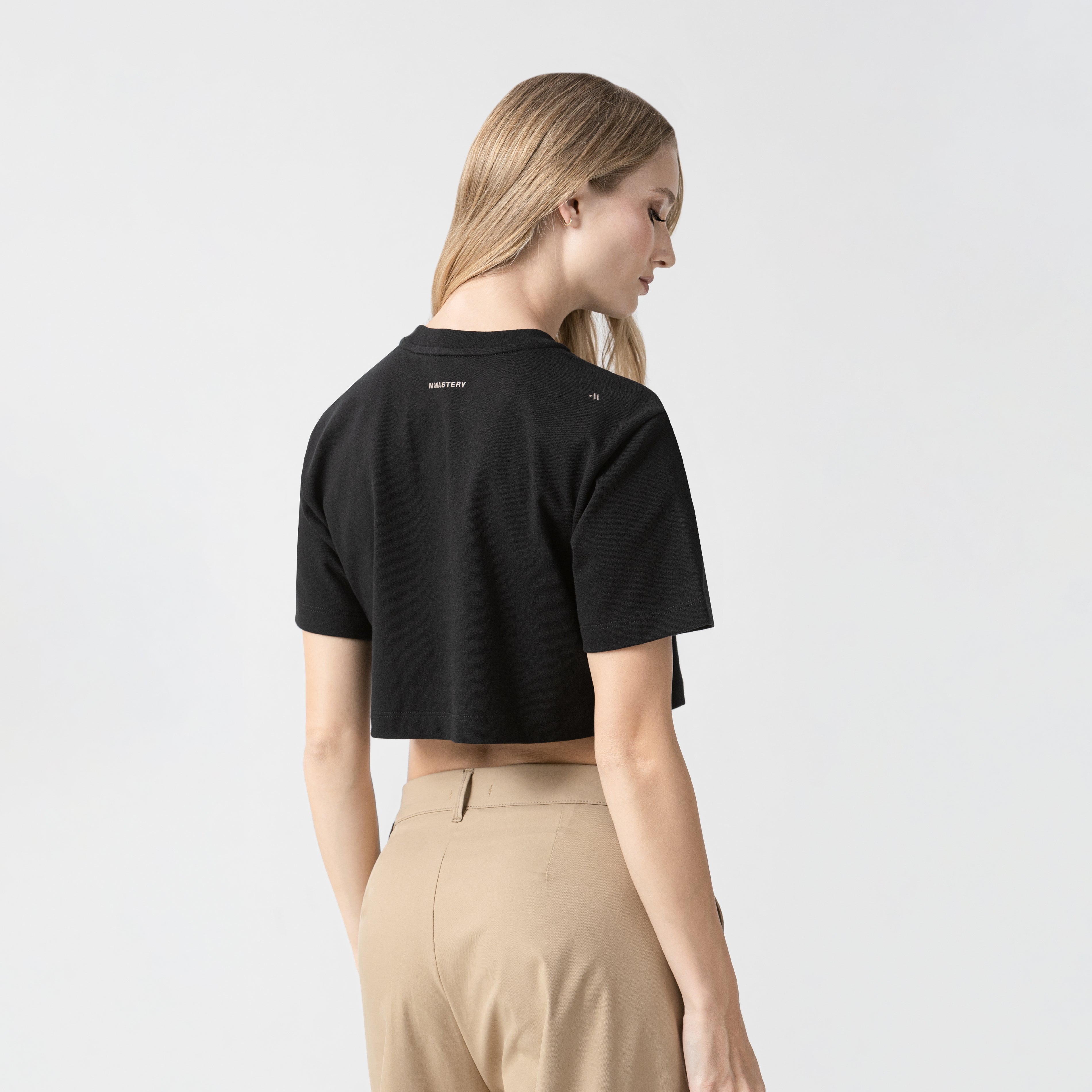 MED CROP TOP WOMEN BLACK