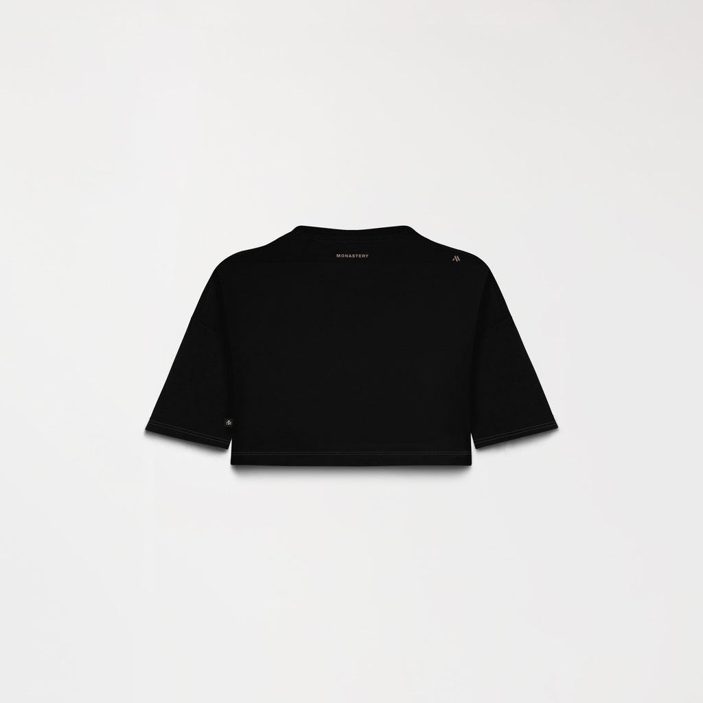 MED CROP TOP WOMEN BLACK