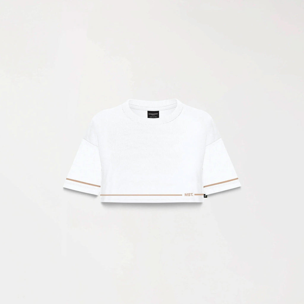 TOP CORTO MELROSE BLANCO FRENTE - MONASTERY