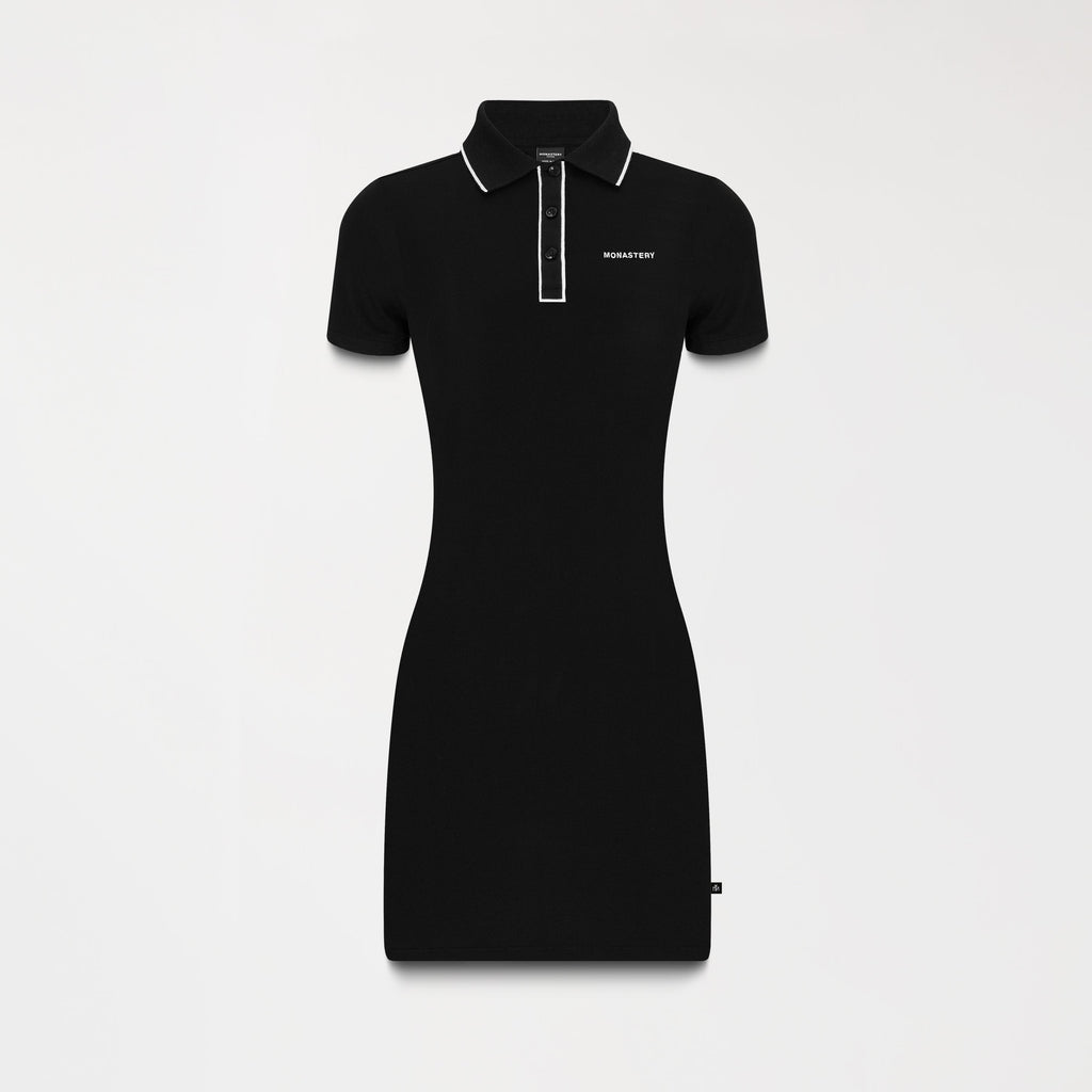 MIKA POLO DRESS WOMEN BLACK
