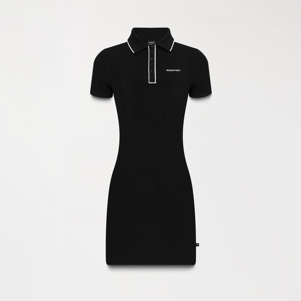 MIKA POLO DRESS WOMEN BLACK