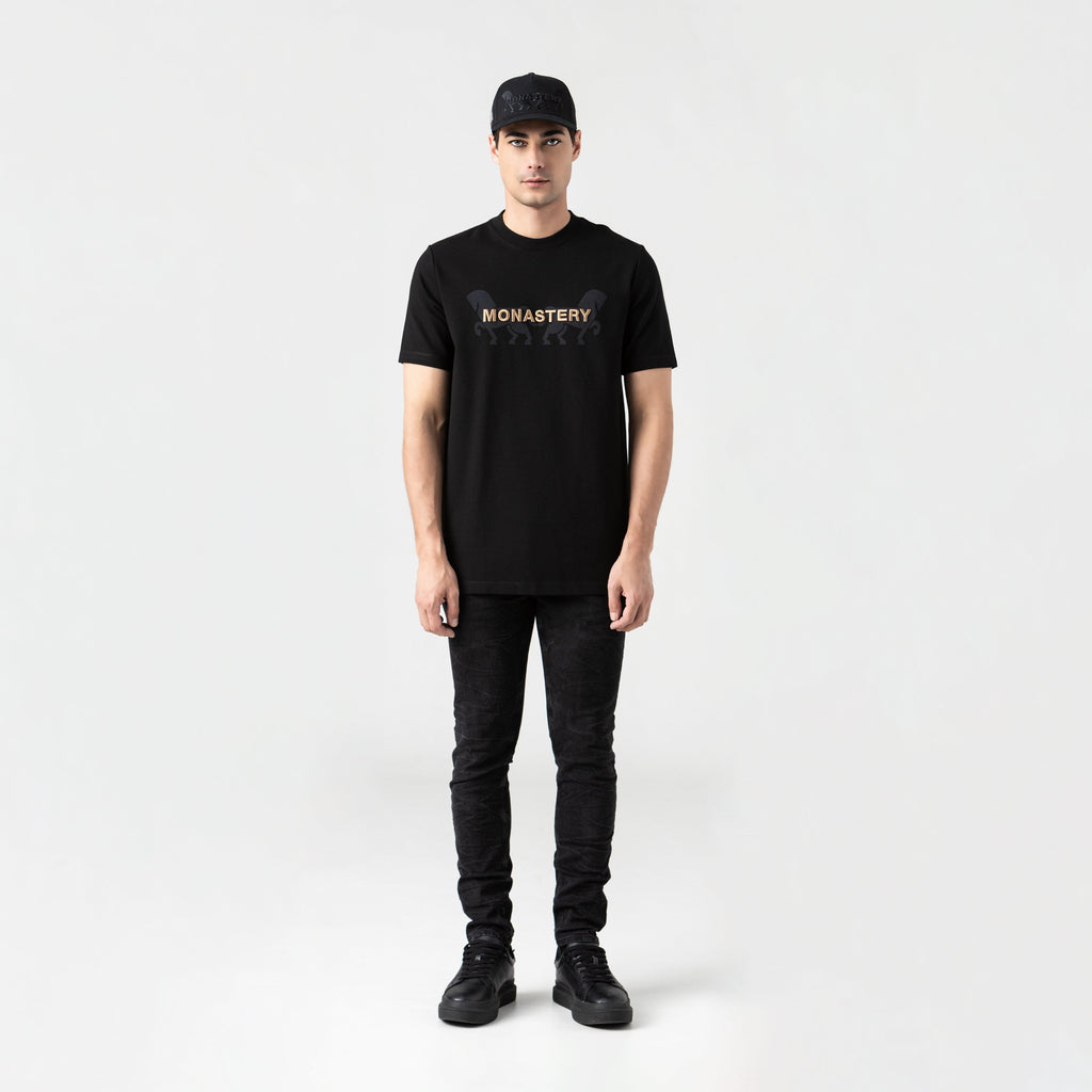 MUSTANG T-SHIRT MEN BLACK