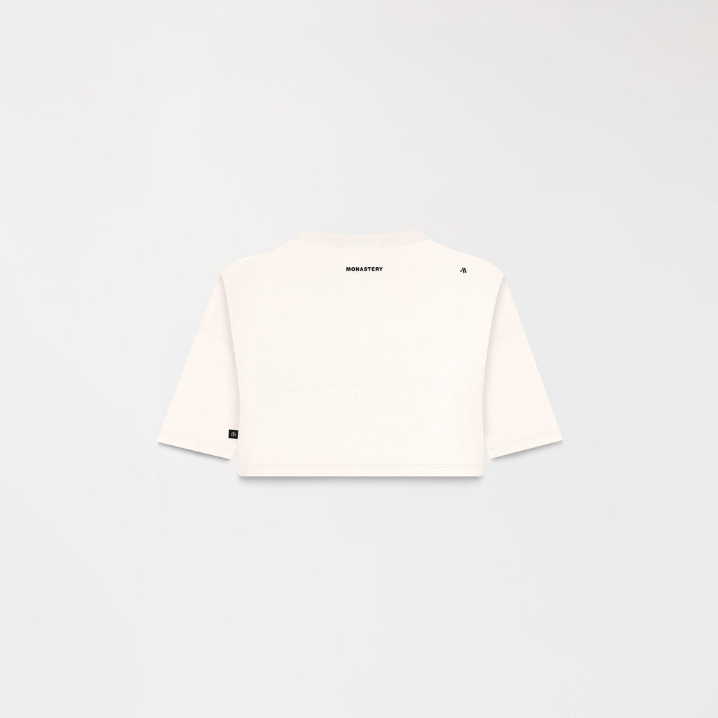 NEKANE CROP TOP WOMEN WHITE ASPARAGUS