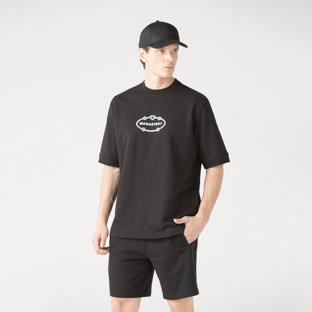 OBSIDIAN T-SHIRT OVERSIZED MEN BLACK