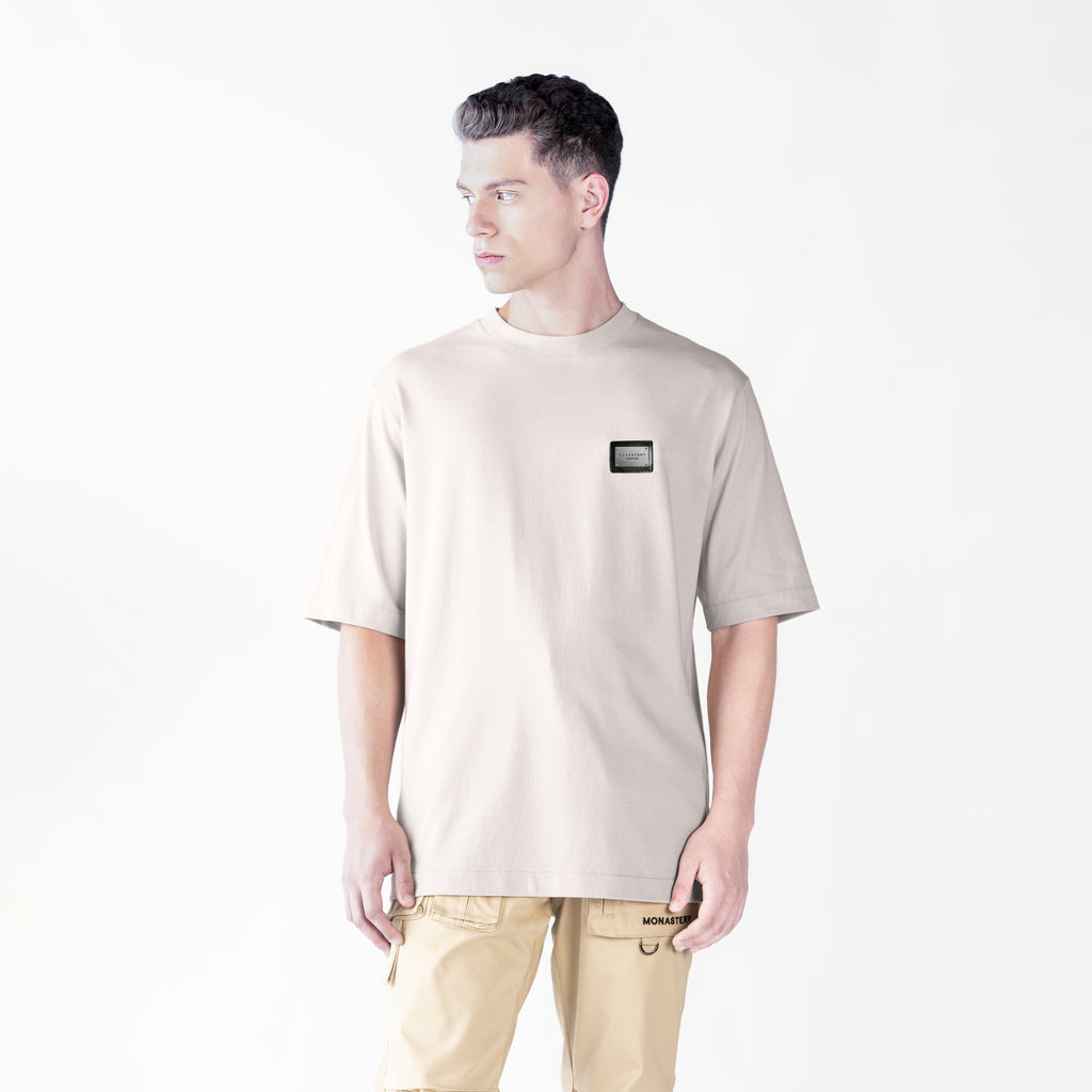 OLDINGHAM T-SHIRT OVERSIZED MEN MOONBEAM
