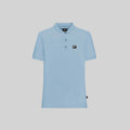 SUZUKA T-SHIRT POLO WOMEN FADED DENIM - Monastery