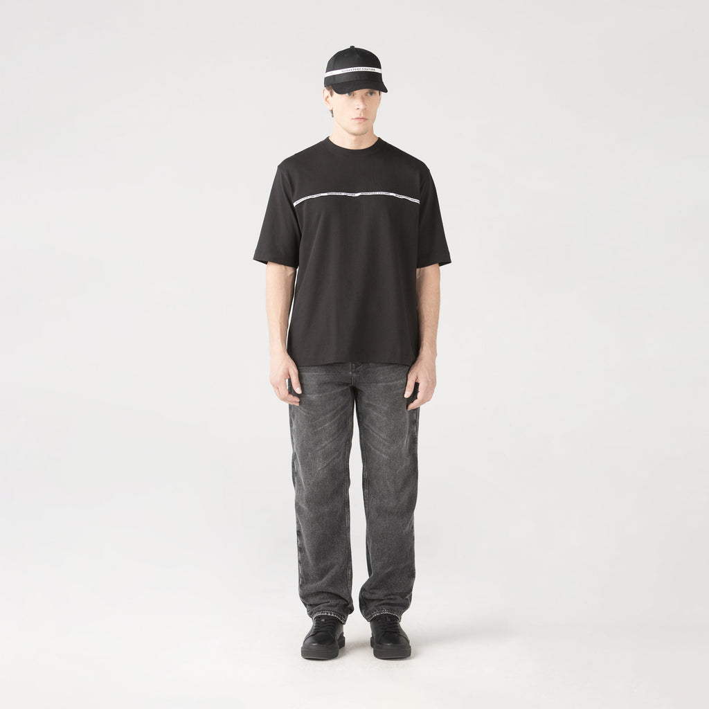PRAETOR T-SHIRT OVERSIZED MEN BLACK