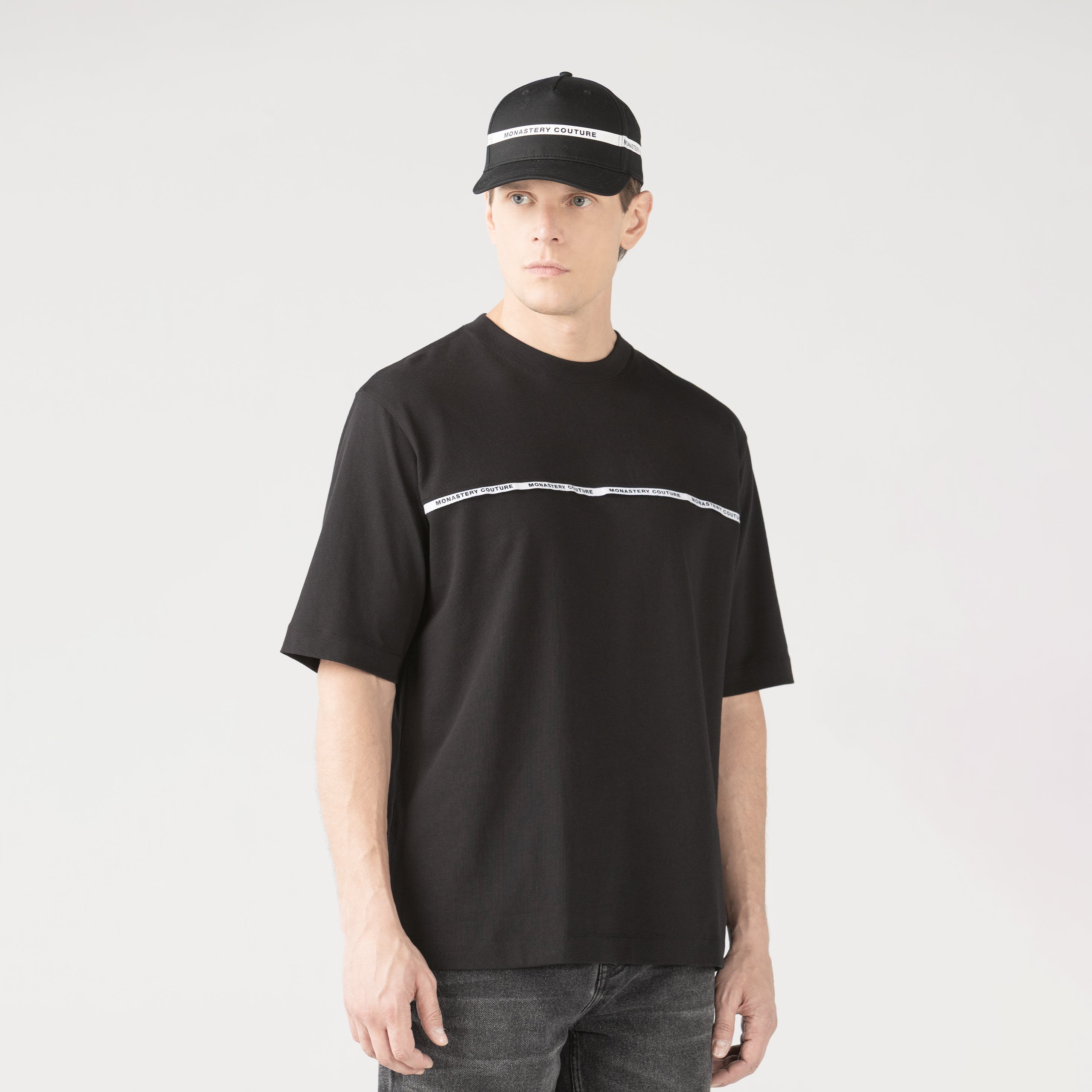 PRAETOR T-SHIRT OVERSIZED MEN BLACK