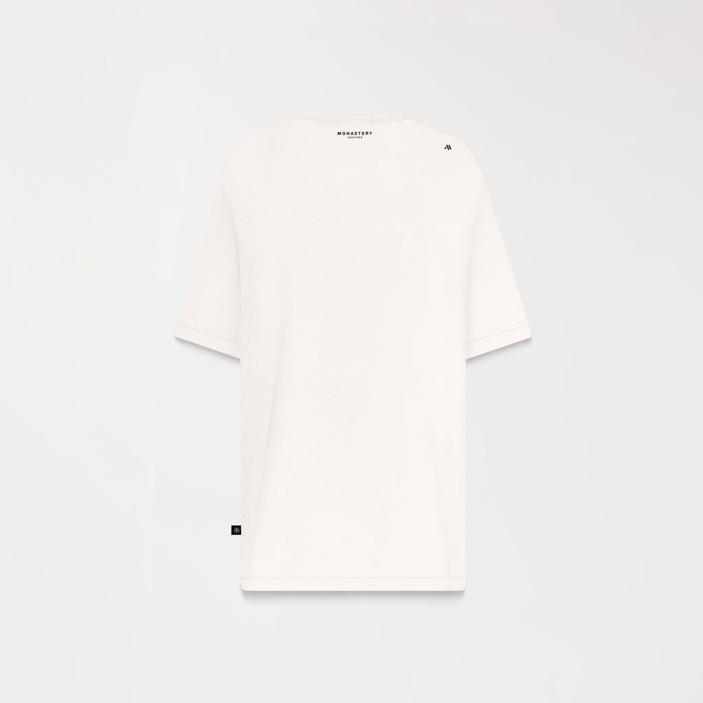 PRAETOR T-SHIRT OVERSIZED MEN EGRET
