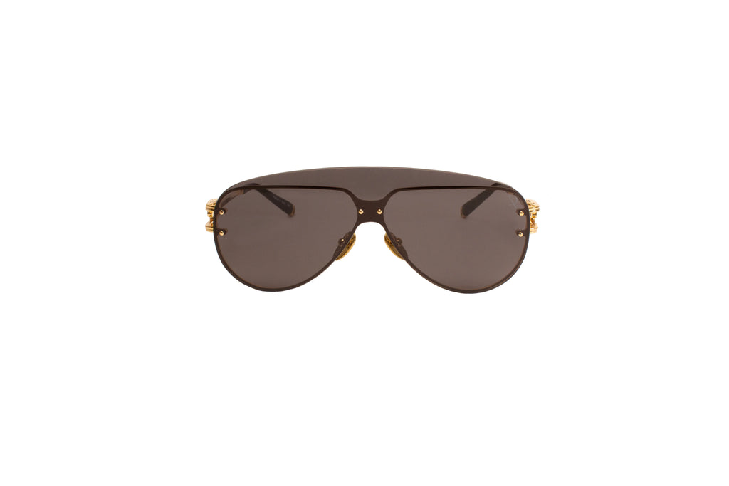 CUSHION Gold w/Solid Smoke 18K GOLD PLATED